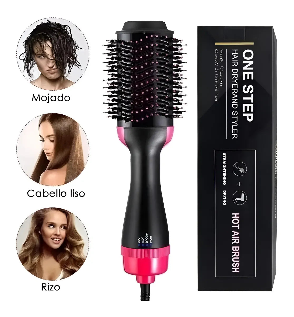 Cepillo Secador Voluminizador 3 en 1