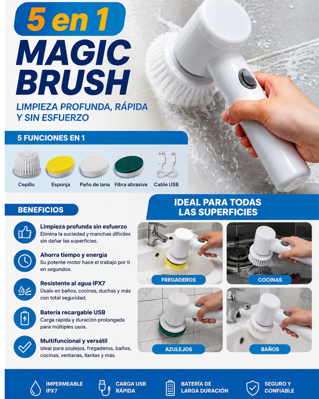 Cepillo MagicClean 5 en 1